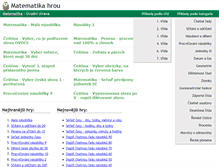 Tablet Screenshot of matematika.hrou.cz